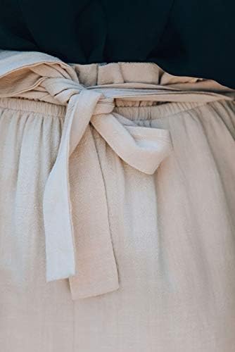 Seseragi женски памучни постелнини меки еластични половини летни обични кратки панталони