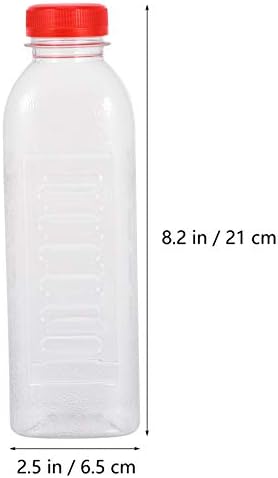 Стаклено Шише Со Вода ДОИТОЛ 10 парчиња Проѕирни Пластични Шишиња Со Контејнер За Облекување Миленичиња Млечен Пијалок Диспензерот