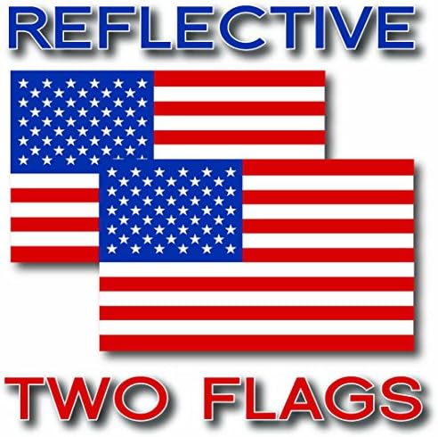 ЕЗ СЕЧЕ ПРО 2Х РЕФЛЕКТИРАЧКИ Сад Американско Знаме Налепници 3м Надворешни Различни Големини