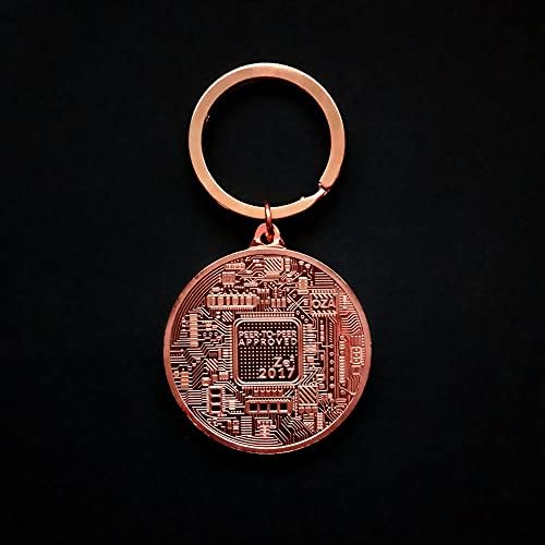 Креативна комеморативна монета Bitcoin Виртуелна монета Bitcoin1 Метална клучева монета за копирање копија за занаетчиски колекционер
