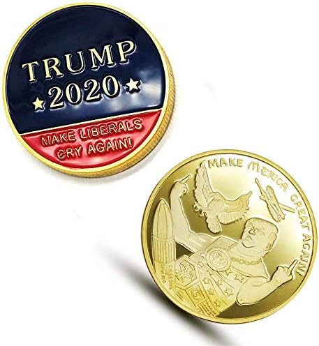 блинки Доналд Трамп 2020 Мерика Злато Комеморативна Мага Монети
