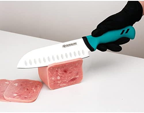 Yousunlong Santoku Niff - 7 инчи - Премиум со високо -јаглерод молибден челик сечило - нож за преработка на месар за месар