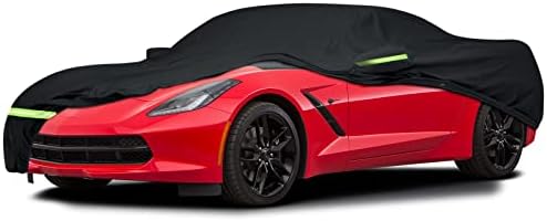 Водоотпорни автомобили на Yidexin за 2014-2019 C7 Stingray, Custom Fit C7 Cover Chevy Corvette Stingray Z51 Z06 210D опфаќа водоотпорна