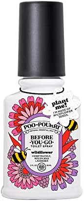 Poo-pourri пред-ти-ти-спреј за тоалети, див цвет, 2 fl oz