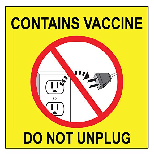 Зинг зелени производи етикета за фрижидер, содржи вакцина не се исклучува, 4 x 4, лепило чувствително на притисок, 2/пакет, жолти