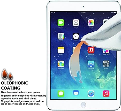 Sincase iPad Mini заштитник на екранот, [2-Pack] 2.5d Curved Edge HD Premium iPad Mini 2/3 Температорски стаклен екран заштитник кристал