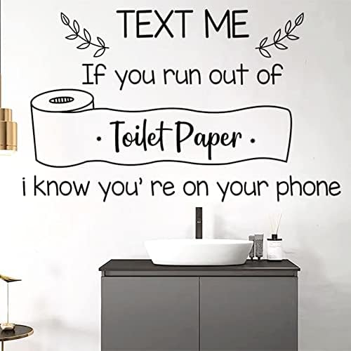 Правила за тоалети wallидови цитати дизајн хумористичен wallиден wallид за изреки изреки „текст мене тоалетна хартија“ wallидна декор налепница