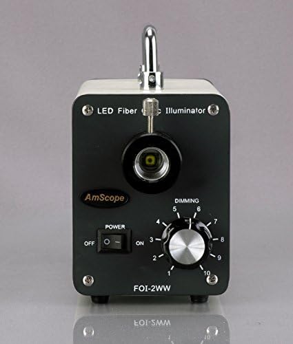 AMSCOPE LED-20WS 20W LED оптички влакна Оптички единечен Gooseneck Light Microspope Illuminator