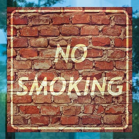 CGSignLab | „Без пушење -старост тула“ прозорецот за лепење | 8 x8