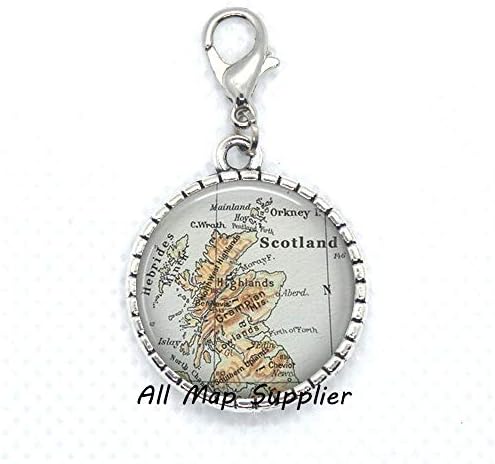 AllMapsupplier Fashion Zipper Повлечете ја шкотска мапа јастог затворач, влечење на патент на шкотска мапа, затворач на јастог