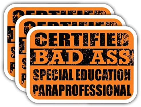 Сертифициран Лош Задник Парапрофесионални Налепници За Специјално Образование | Кул Смешна Професија Идеја За Подарок За Кариера | Налепница