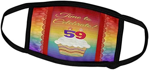 3дроуз Беверли Тарнер Роденденска Покана Дизајн-Кекс, Број Свеќи, Време, Прославете 59 Години Покана-Маски За Лице