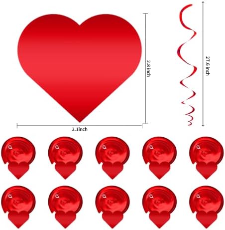 21 парчиња Украси За Денот На Вљубените Поставени Претходно Собрани Висечки Срцеви Вител БИДЕТЕ Мои Љубов Срце ХО Венци Банер За Домашна
