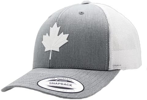 HAT Gride Canada Premium 3D Patch Trucker Hat, Snapback Cap Рачно изработено во САД со увезена стока