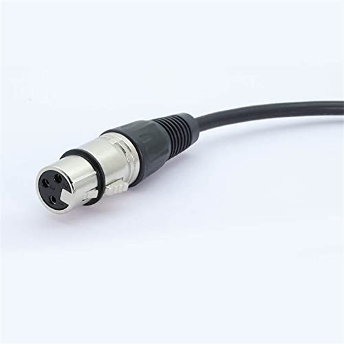 Y Type X L R Балансиран кабел 3 пин x l r 2 машки до 1 женски кабел за продолжување на микрофон за засилувачи на аудио миксер 0,3m 1ft