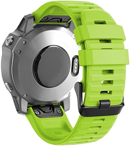 Dzhtus 20 22 26mm Sport Silicone Watchband Screetstap за Garmin Fenix ​​7 7x 7s 6x 6 6s Pro 5x 5 5s Plus 3 3HR EasyFit Брзо