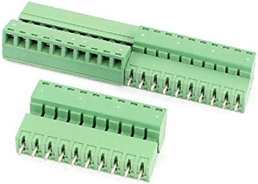 X-gree 3 пара зелена 10p 3,81 mm растојание PCB Termin Connector Block Connector 300V 8A (3 пара зелена 10p 3,81mm Spaziatura