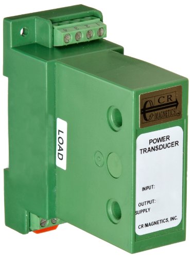 CR Magnetics CR6240-500-50 AC Трансдуцер на напојување со 3-фаза и 3-жица активна моќност, 20-5 kHz, 0-300 оптоварување, 12 VDC, 0-500