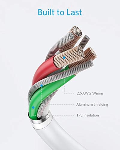 Anker 313 Power Bank & Powerline II молња кабел, компатибилен со iPhone SE 11 11 Pro 11 Pro Max XS Max XR X, iPad и повеќе