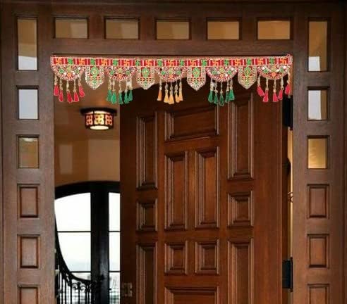Создавање адитри Рачно Изработена Свастичка Врата Торан Декоративен Висечки Банданвар За Забави Индиска Свадба Пуја Поја Фестивал