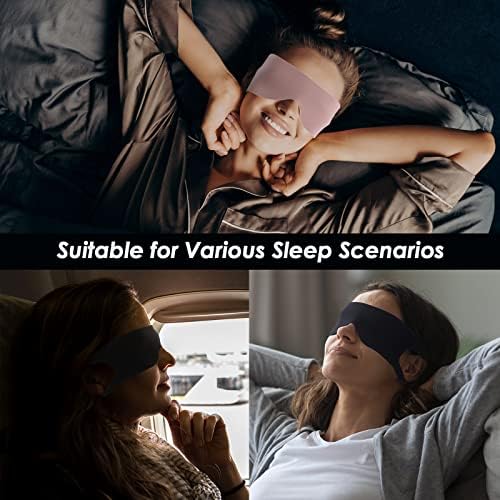 Бруцош свила за спиење маска и лесна маска за спиење за дишење нула притисок блокирање на светло за спиење маска за очи за мажи, жени