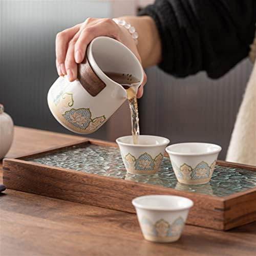 ZSEDP TARE TEA SET PORESTABLE KUNG FU TEA Set Јапонски експрес на отворено