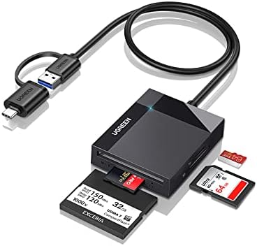Ugreen Sd Картичка ЧИТАЧ USB C USB 3.0 Мулти Мемориска Картичка Адаптер Надворешен SD Микро SD MS CF Компактен Флеш Камера Читач На