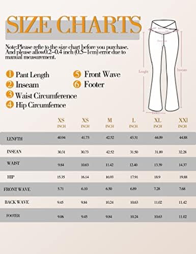 Pantsенски панталони за јога од викур v кросовер со висока половината јога панталони не гледаат преку бутлег јога хеланки