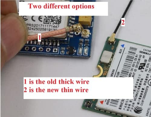 Othmro 1pcs ipex to SMA Надворешна нишка 17mm 4pins пигтаил кабел со десен агол коаксијален RF1.13 кабел, коаксијален конектор за