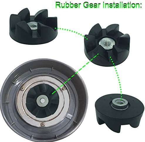 Врвна основна опрема и гума за сечилото со шок подлога со замена на dtair за NutriBullet 600W 900W Blender NB-101B NB-101S NB-20101