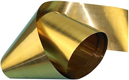 Месинг лист Huilun H62 Метал метал Тен лим за лим на фолија Шим 200мм/7,87inchx1000mm/39. 9инх метал, дебелина: месинг плочи од 1мм