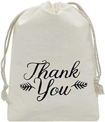 Санрих благодарам торби за влечење 5x7 инчи за забавата на забавата 20 пакувања за подароци за подароци третираат торби