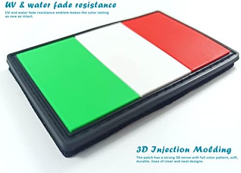 JBCD Италија знаме за лепенка италијанска тактичка лепенка - ПВЦ гумена кука и лепенка за прицврстување на јамка