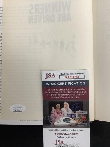 Победници на потпишани книги на Боби Унсер се управувани - Индијанаполис 500 трки ￼ауто ЈСА - Автограмиран НАСКАР Различни предмети