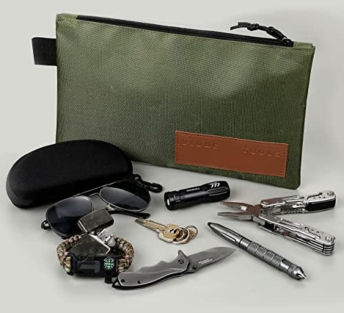Видарски алатки Мала торба со алатки, торбичка со алатки со патент, повеќенаменска торбичка за складирање со најлонски патент за алатки.1680d