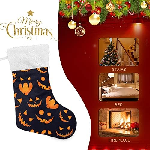 Божиќни чорапи за Ноќта на вештерките од тиква големи хоро -чорапи за детска соба за новогодишна соба камин виси чорапи за чорапи