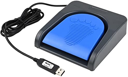 IKKEGOL 2022 Надграден USB -единечен педален прекинувач за контрола на педалата Контрола Една програма за клучеви за прилагодување на компјутерска