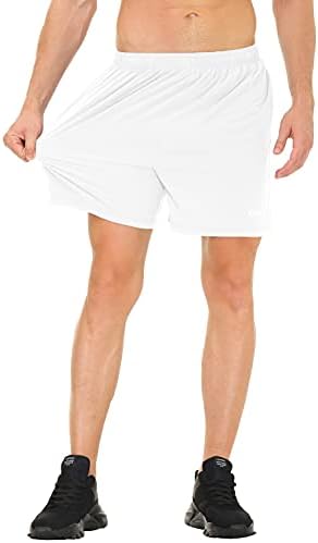 Какуло машки 5 инчи кои трчаат тениски шорцеви Брзо суво атлетско вежбање активни шорцеви со џебови