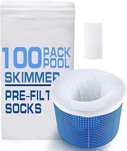 10-пакувања базен за лизгање чорапи за вметнување и над земја базен, фино мрежи остава поленски отпадоци од пред-филтер, ѓубриња, чорап за базени,