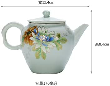 Густ керамички чајник единечен тенџере кунг фу дахонгпао црн чај попладневен чај сет тенџере