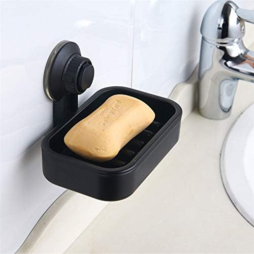 BKDFD Пластичен држач за сапун сапун сапун, исцедување на сапуни со двојно слој сапун, вшмукување чаша сапун кутија за кујна за бања за бања