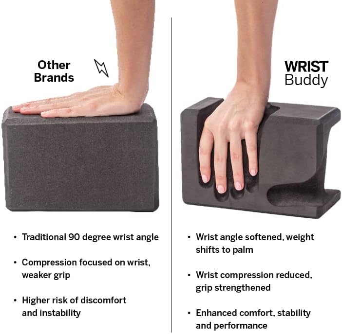 Зглобот Бади јога блокира две пакувања за болка во зглобот и притисок Премиер удобност за фитнесот на балансот на зафатот и перничето за вежбање,