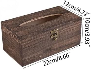 Зијбм дрвена ткиво кутија за салфетка за салфетка Домашна хартија за кутии за кутија за бања, држач за кутии за салфетка за