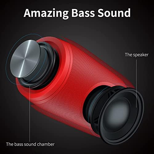 Bluetooth звучник, Musibaby Sounder, Outdoor Portable, водоотпорни, безжични звучници, двојно спарување, Bluetooth 5.0, гласно стерео -бас