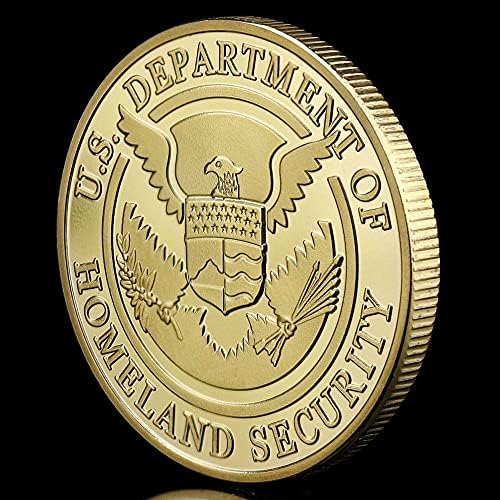 BBYHXOCZWC CBP Сувенири Гранична Патрола Американското Министерство За Внатрешна Безбедност Колекција Уметност Комеморативна Монета Предизвик