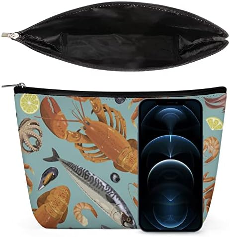 Свежи Морски Плодови Шминка Торба Патување Тоалет Торба Водоотпорен Козметички Торба