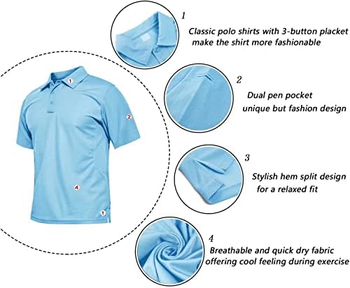 Машки кошули за голф Поло кошули за машка маички за мажјак, тактички воени кошули со кратки ракави