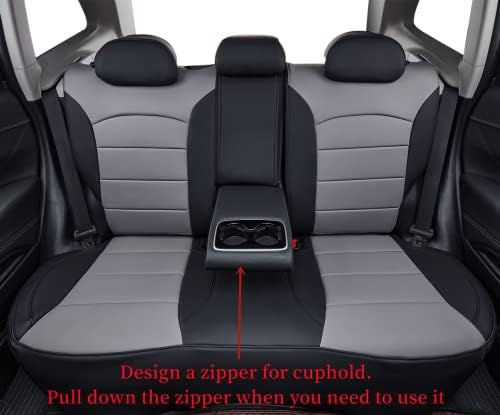 CoverDream Custom Seat Covers компатибилни со Select Subaru Forester 2014 2015 2017 2017 2018 Модели - Leatherette