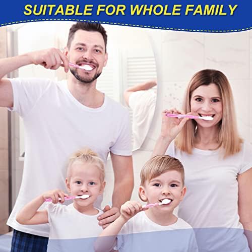 Пателај 100 парчиња за заби за заби за еднократна употреба, индивидуално завиткани четки за заби