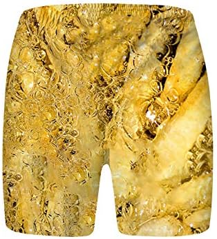 Машки атлетски панталони Храна Реална 3Д печатена летна шорцеви шорцеви од плажа џебови на плажа за пливање шорцеви